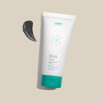 BHA Mask Tube liegend mit Produktklecks
